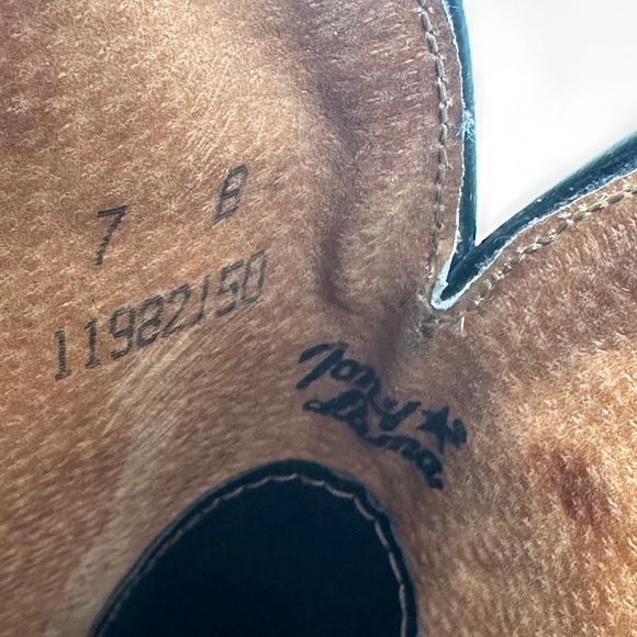 Tony Lama Black Stallion Leather Western Boots - Picture 2 of 11